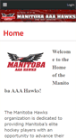 Mobile Screenshot of manitobahawks.com